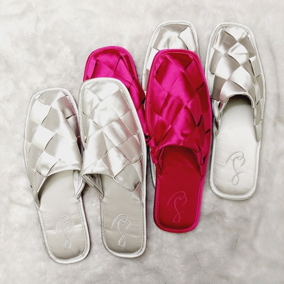 Sam Edelman Shoes - NEW Sam Edelman Bundle Of Three Rhys Silver Pink Slip On Round Toe Mules S150